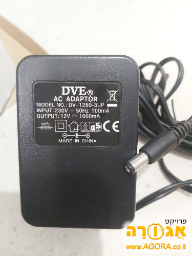 שנאי 12 וולט 1 אמפר