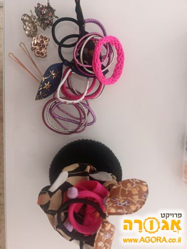 קליפסים גומיות לשיער