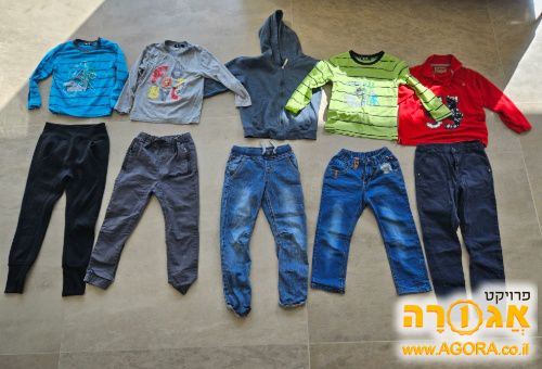 בגדי ילדים מכנסים וחולצות מידה 10