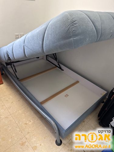 מיטה וחצי עם ארגז מצעים אורך 2 מטר