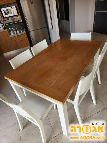 שולחן פינת אוכל +6 כיסאות