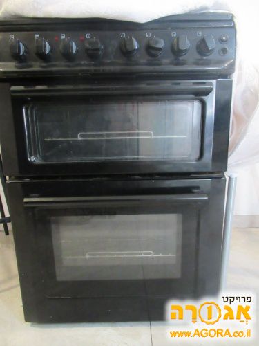 תנור דו תאי משולב כיריים עובד טוב- כשר