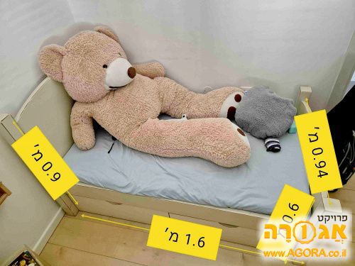 מיטה מעץ מלא לילדים