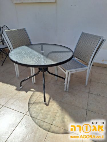 שולחן לגינה + כסאות