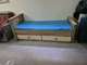 מיטת נוער+מיטת תחתית ומגירות