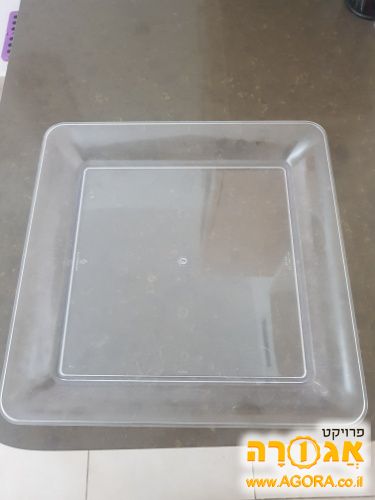 מגש מרובע גדול להגשה מפלסטיק