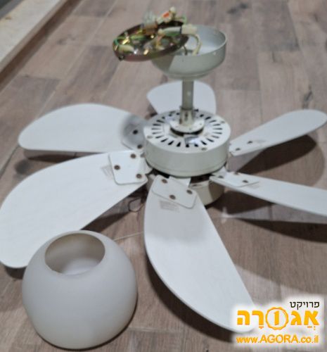 מאוורר תקרה לבן 6 כנפיים 36"
