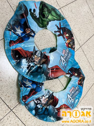 2 גלגלי ים כחדשים עם איור של גיבורי על