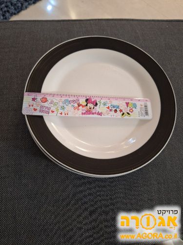 4 צלחות שטוחות