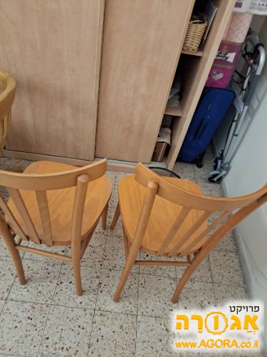 כסאות עץ