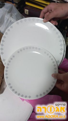 סט צלחות חרסינה
