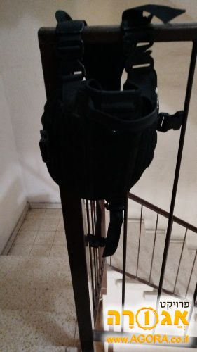 רתמה שחורה לכלב