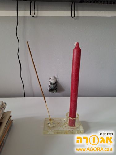 מתקן לנר וקטורת מאפוקסי