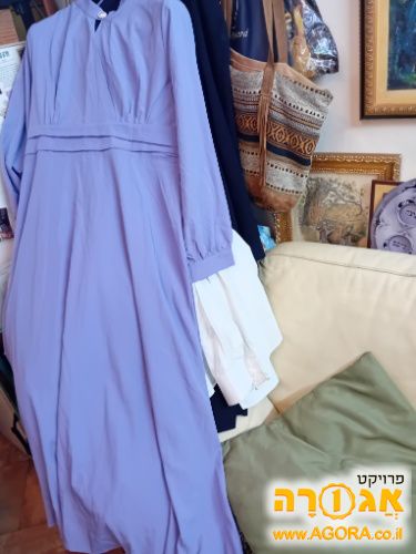 שמלת מקסי סגול בהיר לארג