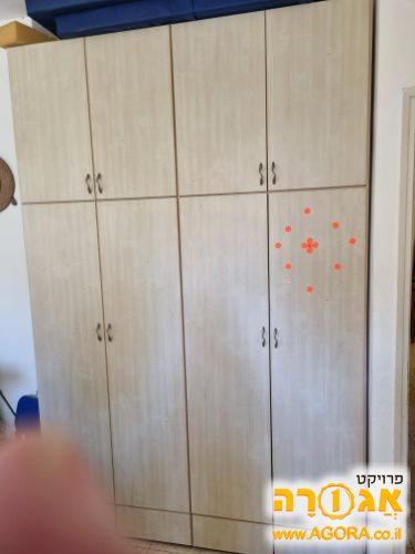 ארון 4 דלתות עם מגרות בתחתית