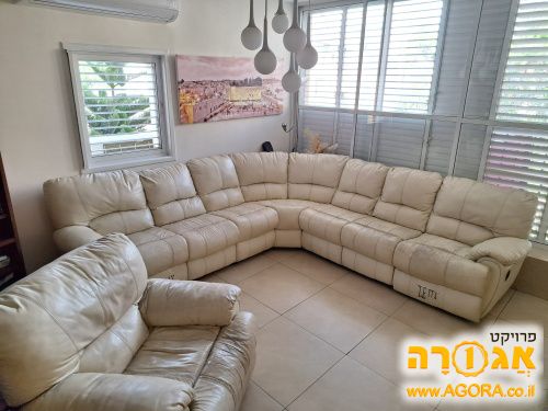 מערכת ישיבה פינתית + כורסת טלויזיה