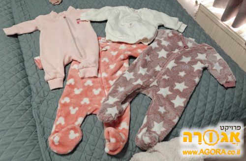 בגדי תינוקת מידה 3-6 חודשים