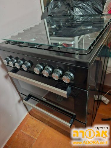 2 תנורים מחוברים עם גז מעל