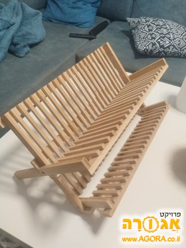 מתקן ייבוש כלים מתקפל מבמבוק