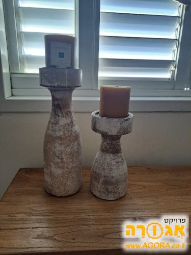 פמוטים עם נרות