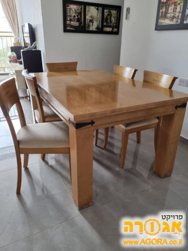 פינת אוכל + 6 כסאות