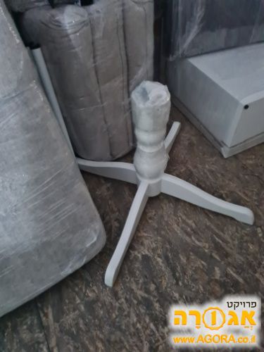 שולחן אוכל עגול 120 סמ נפתח ל-150