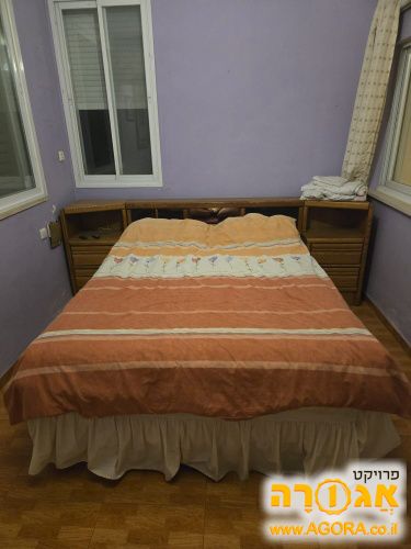מיטה זוגית QUEEN עם חדר שינה