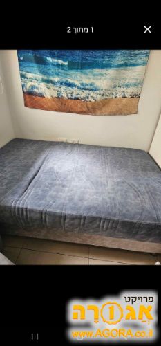 מיטה מתכוונת ידנית 120×190 עם ארגז מצעים
