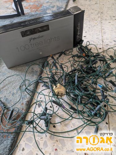 100 נורות לקישוט מחוברות תקימות