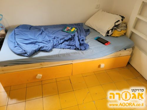 מיטת ילדים 90×200 עם שתי מגירות