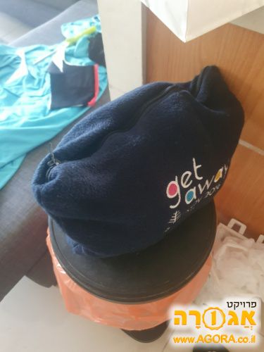 שמיכת פליז עם נרתיק