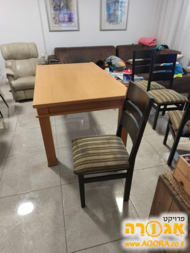 שולחן פינת אוכל ו6 כסאות