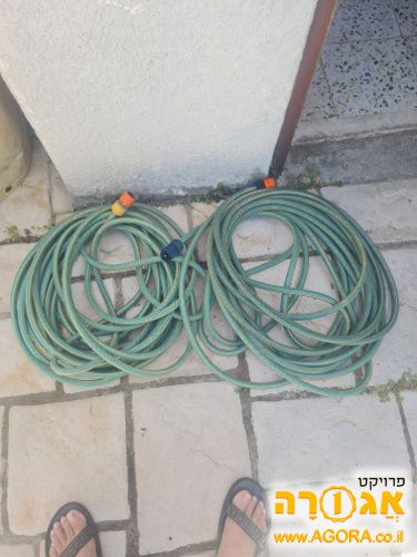 צינור גינה עם אביזרים