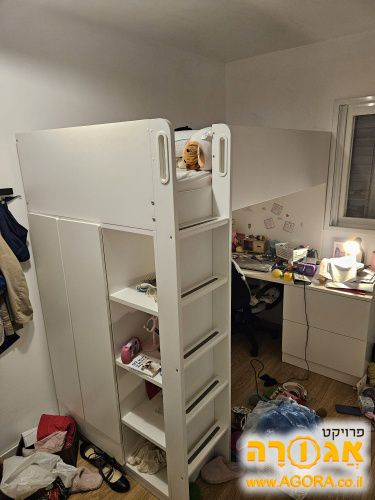 מיטת גלריה של איקאה יחד עם מזרן תוא