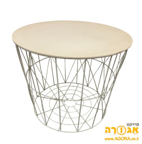 כוננית עגולה שיכולה גם לשמש לאחסון