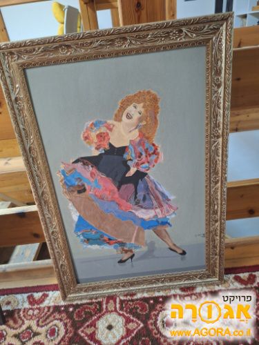 ציור ציפי שביט מסגרת זהב