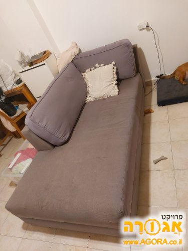 ספה שני מושבים אפור בהיר