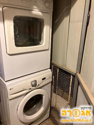 מכונת כביסה LG 7 ק"ג + מייבש אלקטרה