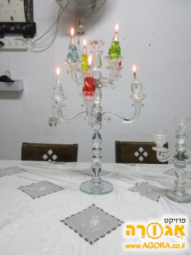 קנדלברה זכוכית