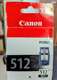 ראש דיו שחור CANON 512