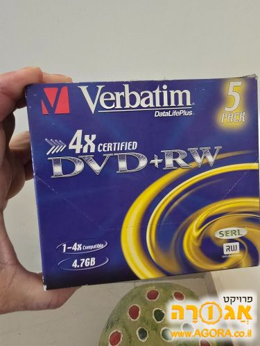 3 מדיות DVD חדשות לצריבה