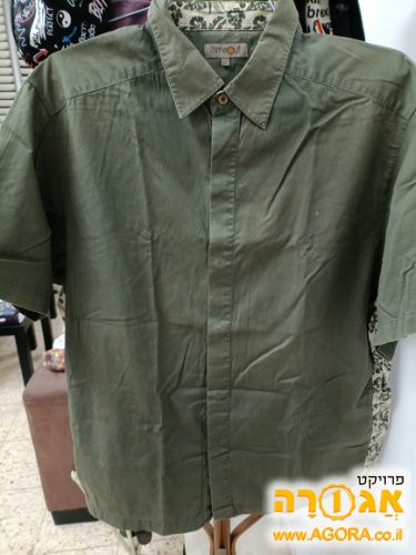 חולצה מכופתרת לגברים XL