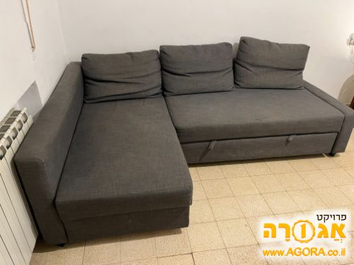 ספה עם שזלונג נפתחת למיטה זוגית