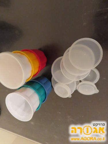 כוסות פלסטיק לג'לי