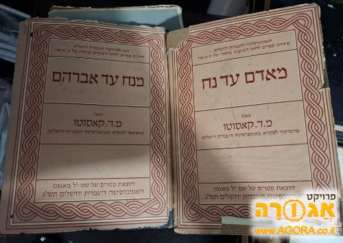 ספרי קאסוטו מאדם עד נח, ונח עד אברהם