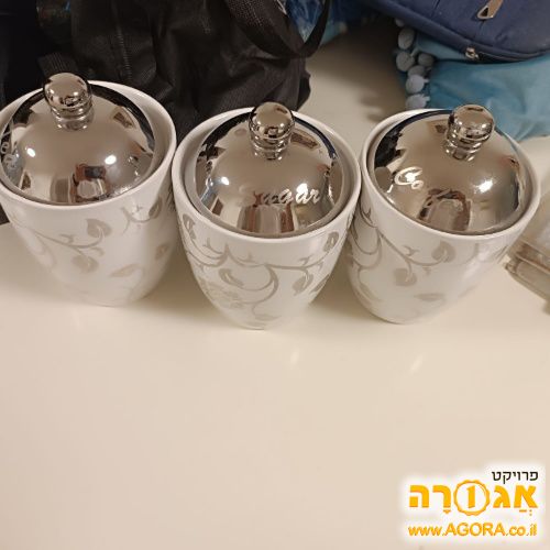 כלי אחסון לקפה תה וסוכר