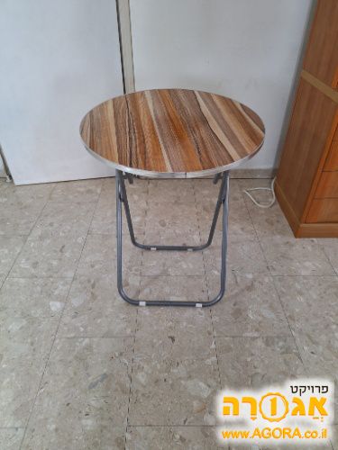 שולחן מתקפל עגול