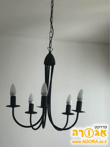 גוף תאורה 5 נורות כמו חדש
