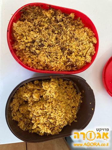 אורז עם עדשים כתומות, 4 מנות, טבעוני