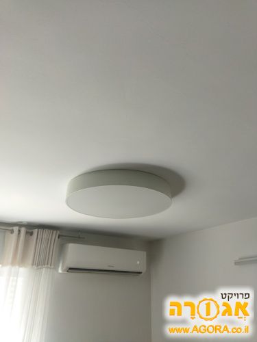 תאורה לד עגולה לבנה קוטר 80